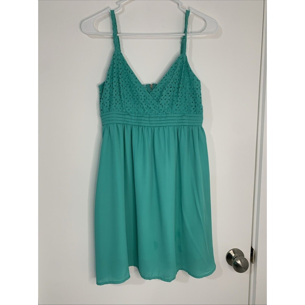 Very J Slip Dess Jade Small Eyelet Lace Coquette‎ girlie DateNight Beach